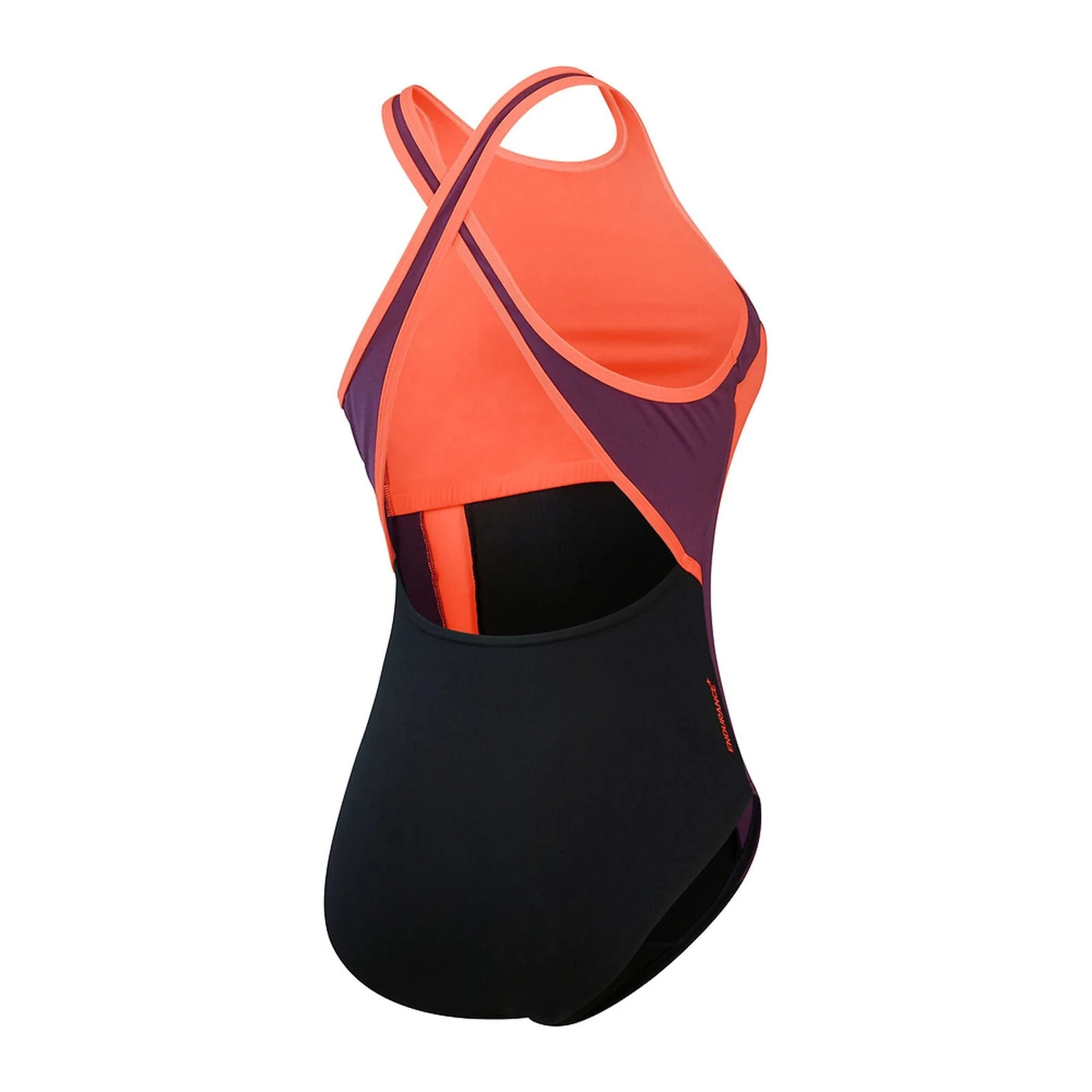 Speedo Womens High Neck Splice Cross Back Swimsuit - Image 7