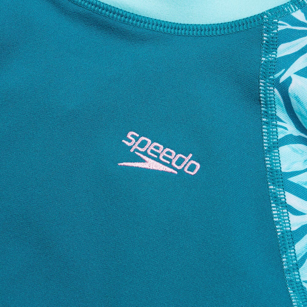Speedo Womens Printed Short Sleeve Rash Top - Image 5