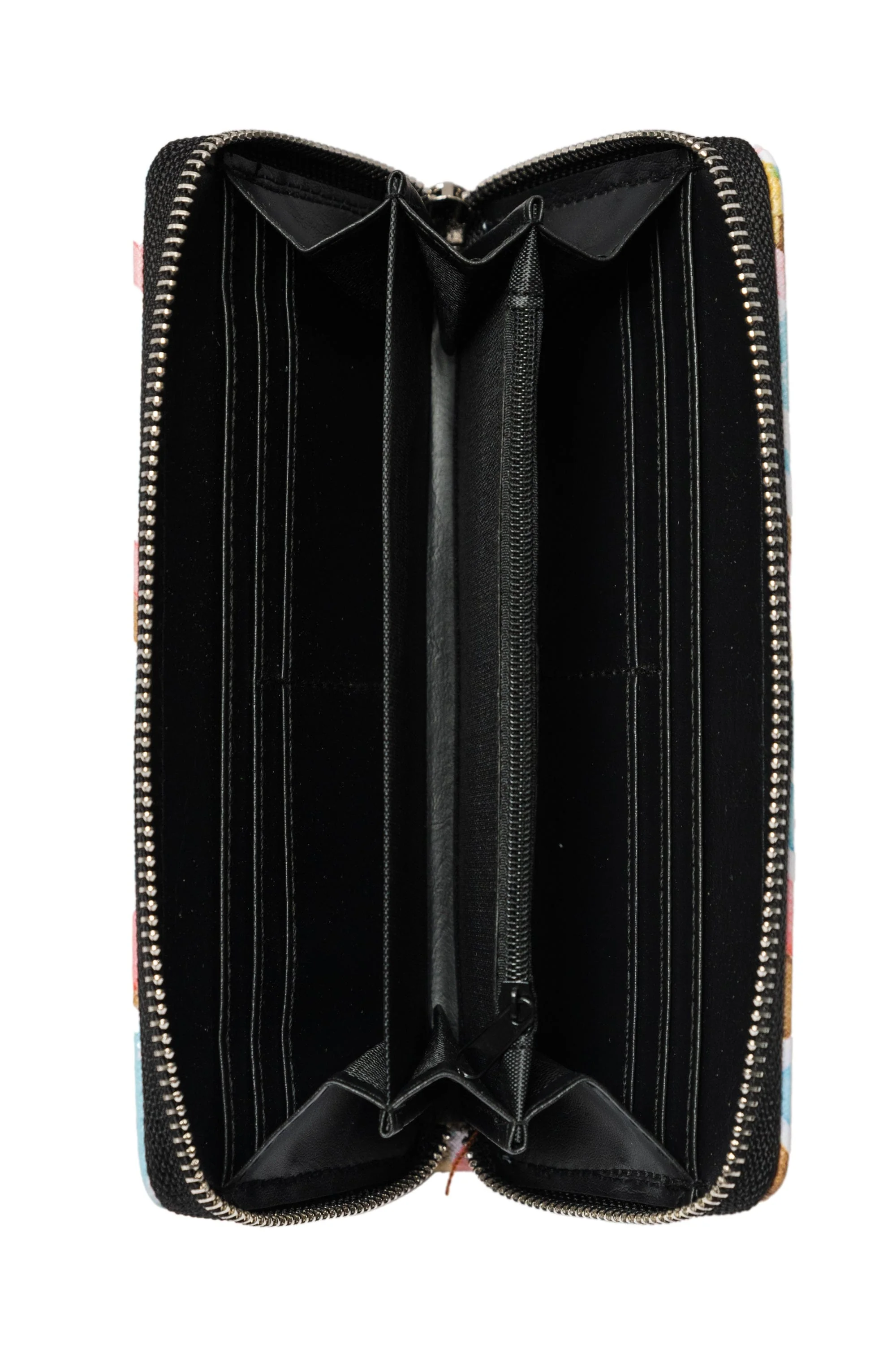 Womens Wallet w/ Key Tag - Square Patterns - Image 2